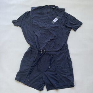 $198 Diesel Women’s J-Auril Overalls Relaxed Fit Jumper In Midnight Blue Size S